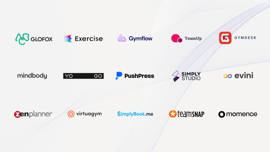 Kisi fitness integration logos