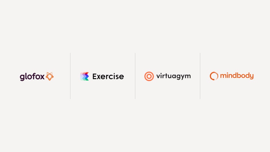 Some access control and gym integration logos