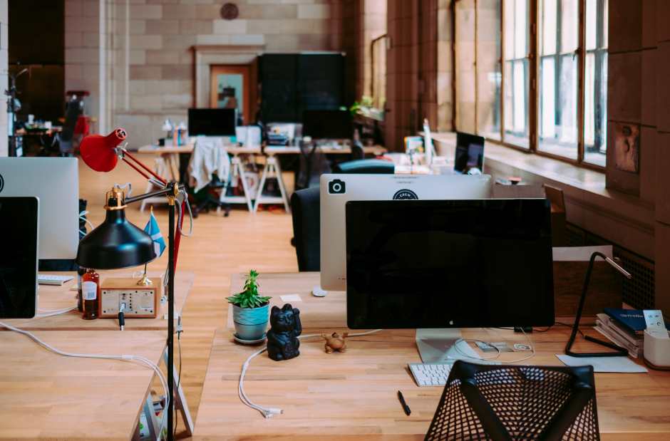 A modern, open office concept
