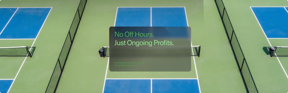 pickleball court autonomous space ROI