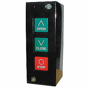 Traditional gate opener button