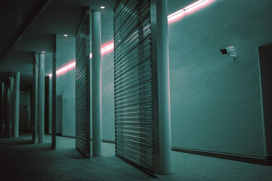 camera on parking as part of a small business security system
