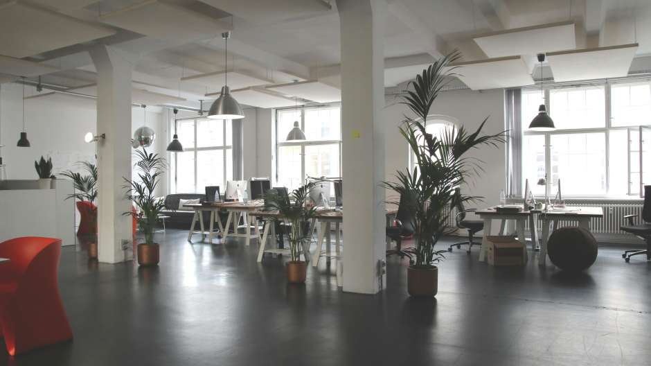 Empty office spaces as result of remote work 