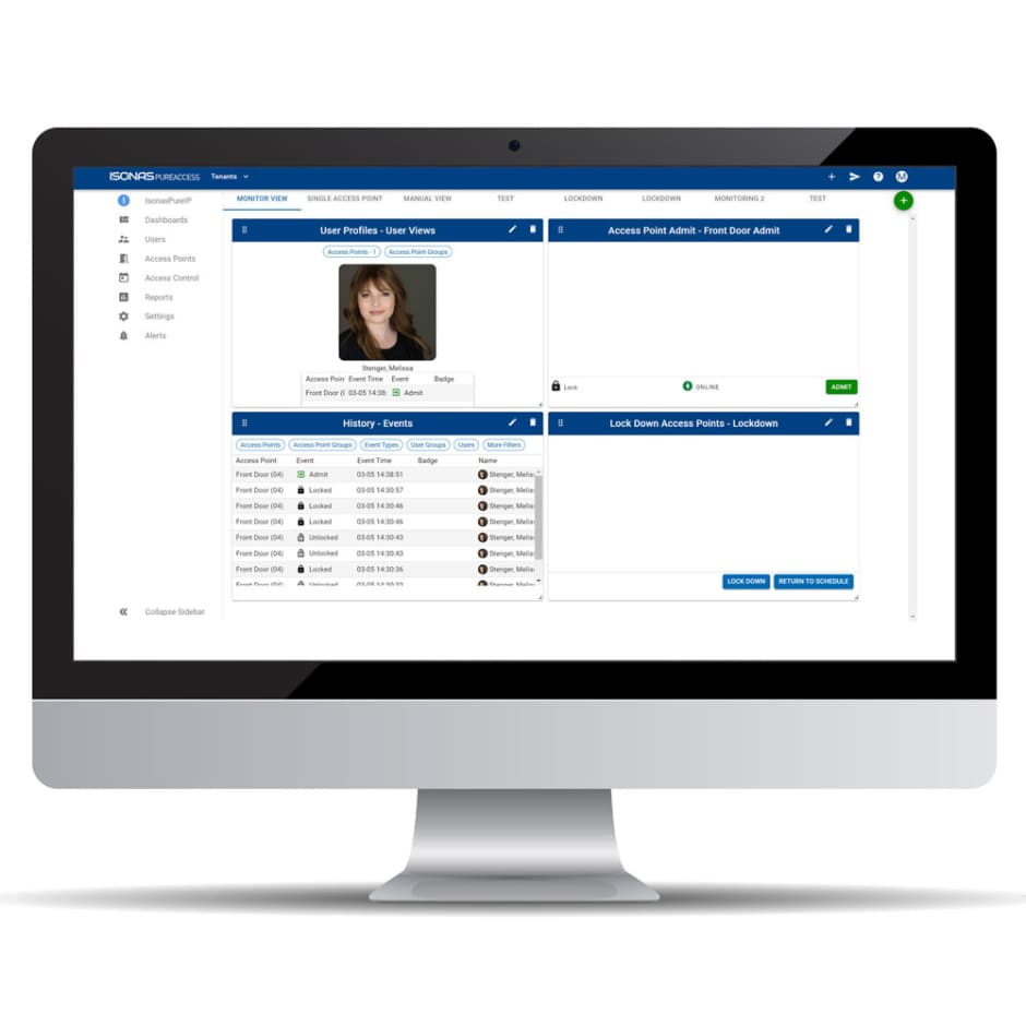 Isonas access control software