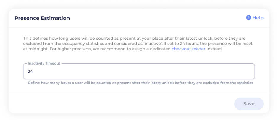 Setting manual timeout durations for capacity management.