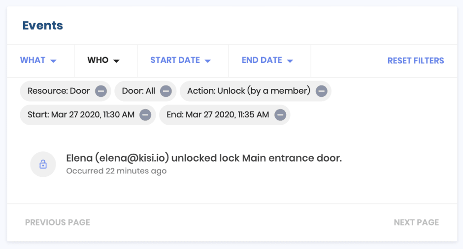 Introducing Event Filters and Favorite Doors