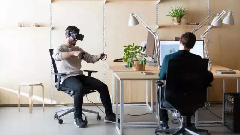 working at a VR headset from the office could be the future of the workplace