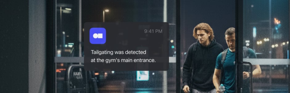 tailgating detection in gyms