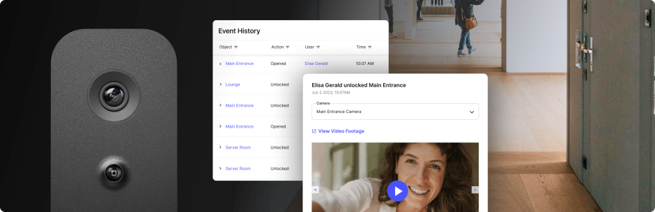 kisi access event history