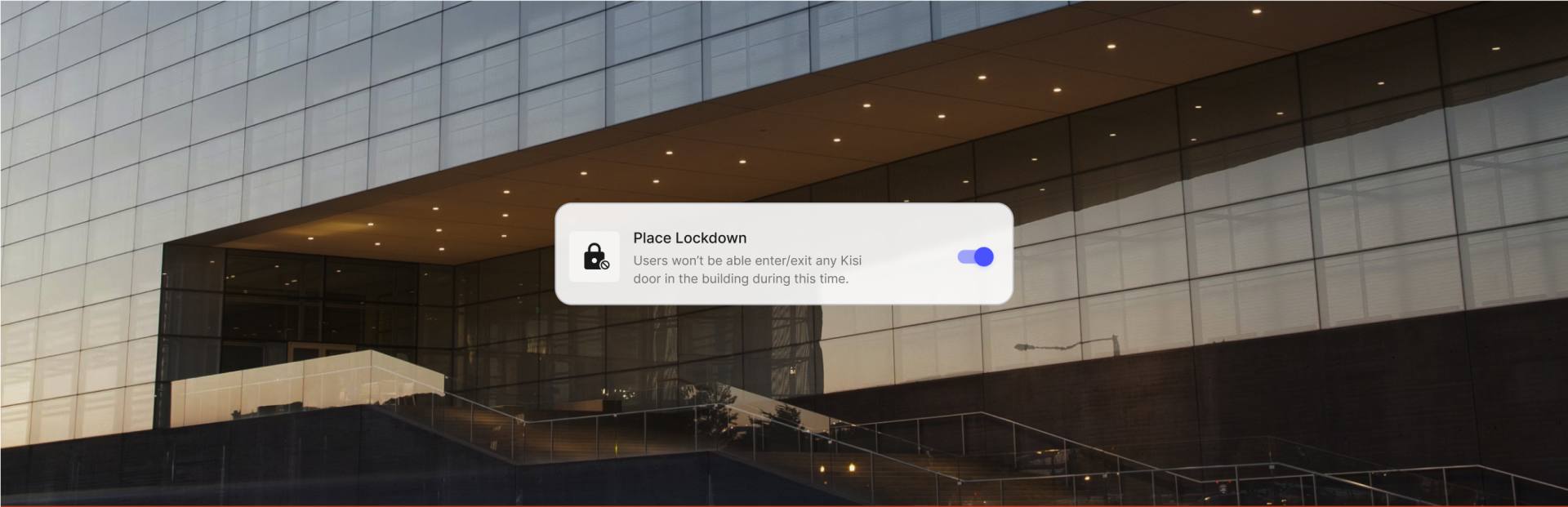 Place lockdown notification