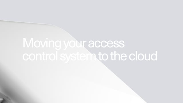 An image with 'Moving your access control system to the cloud' written with the Kisi's Controller Pro in the background