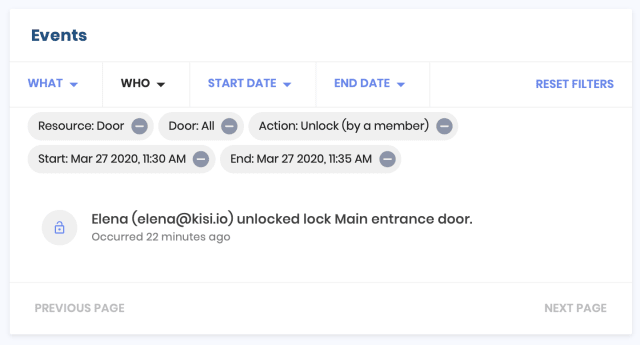 Introducing Event Filters and Favorite Doors