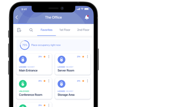 Capacity Management UI on a mobile device