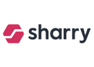 sharry tech logo in pink 