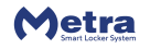 Metra Smart Lockers Logo in Blue
