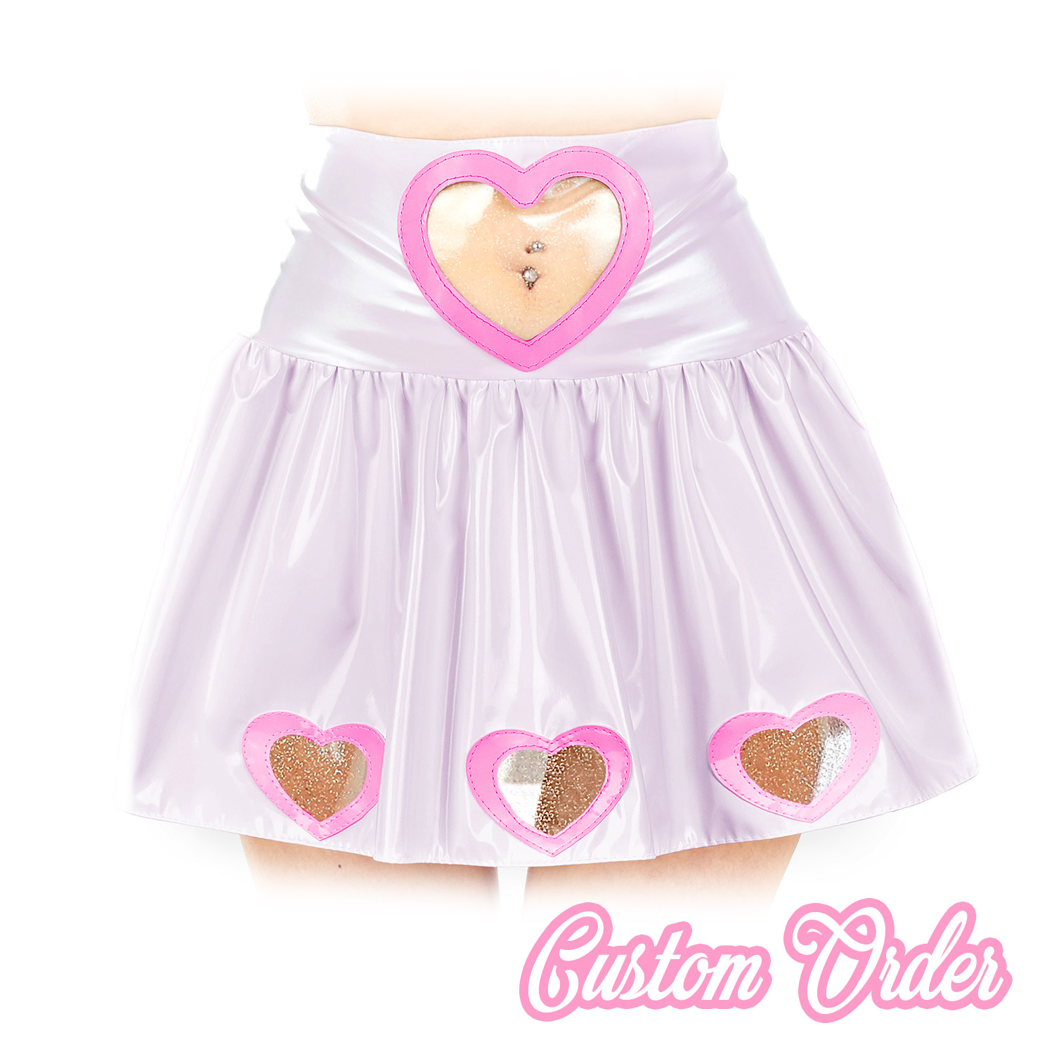 Image of Feminism Doesn't Kill Skirt with Hearts Custom Order