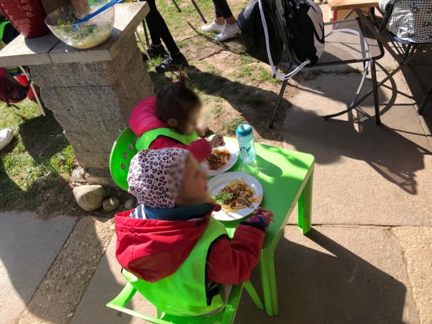 Mittagessen auf dem Bauernhof