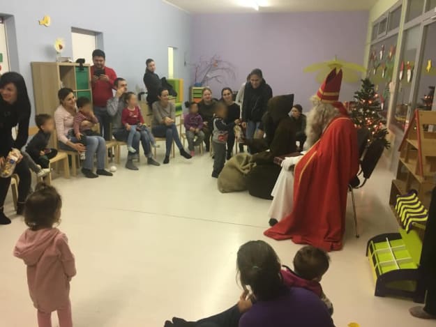 Samichlaus und Schmutzli zu Besuch