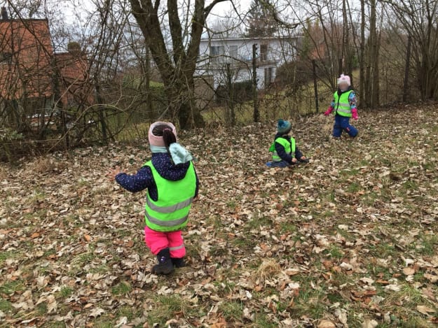 Die blinde Raupe im Wald