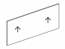 Crathorne PTO Breakfast bar end panel, 685x1200x18mm