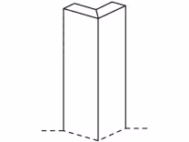 Crathorne External corner post, 685x46x46mm