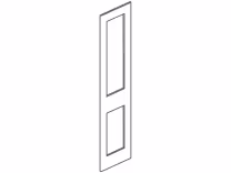 Fitzroy End panel (framed) 2145x605x18mm