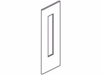 Fitzroy End panel (framed) 952x345x18mm, for use on wall