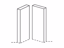 Remo Corner Post 715x70x22mm