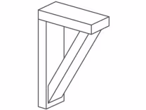 Hunton Shelf bracket 175x50x137mm