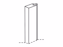 Belsay Tall Feature end post 2400x75x50mm