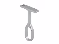 Hanging rail Centre support, Chrome finish