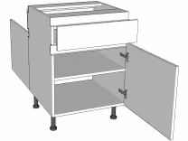 Peninsula drawerline base unit True Handleless version