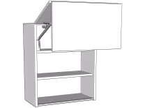 Gas lift wall unit 720mm True Handleless version