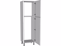 Medium fridge freezer housing carcass 1970mm high True Handleless version