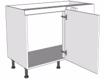Variable corner highline base unit carcass for carousel or magic corner unit True Handleless version