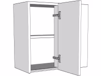 Variable corner wall unit carcass True Handleless version