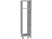 Medium height broom cupboard unit with doors/drawer fronts
