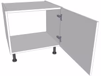 Belfast sink base kitchen unit with doors/drawer fronts
