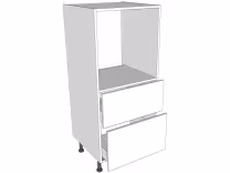 Tallboy oven housing carcass 1250mm high with pan drawers with doors/drawer fronts