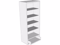 1210 glazed dresser with drawer