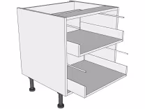 2 drawer low level drawer pack carcass