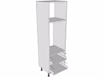 Medium oven housing carcass 1970mm high with drawer boxes