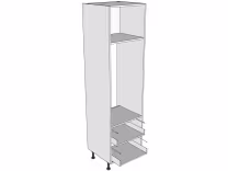 Tall oven housing carcass 2150mm high with drawer boxes