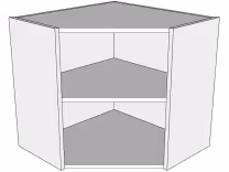 Diagonal corner wall unit carcass