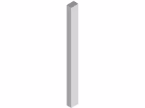 Arrington Tall Feature End Post, 3000 X 50 X 75