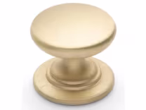 WINDSOR Round Knob - Satin Brass