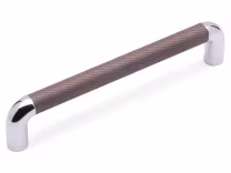LANY KNURLED D-Handle - Pewter / Chrome