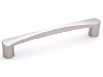 Tapered D Handle in Brushed Nickel