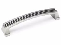 CROMWELL Grooved D Handle 160mm Centres - Pewter