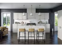 Ashford Shaker style cream kitchen replacement kitchen cabinets, doors and drawer fronts.